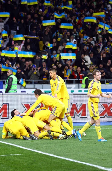 2014 mistrovství světa FIFA kvalifikační hry Ukrajina vs Francie — Stock fotografie