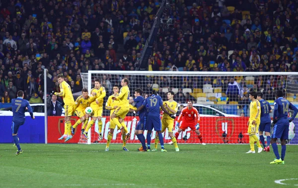 Copa do Mundo FIFA 2014 jogo de qualificação Ucrânia vs França — Fotografia de Stock