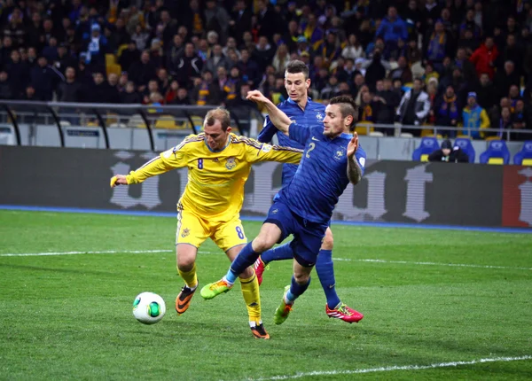 FIFA World Cup 2014 qualifier game Ukraine vs France — Stock Photo, Image