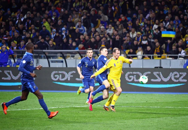 FIFA Copa del Mundo 2014 juego clasificatorio Ucrania vs Francia — Foto de Stock