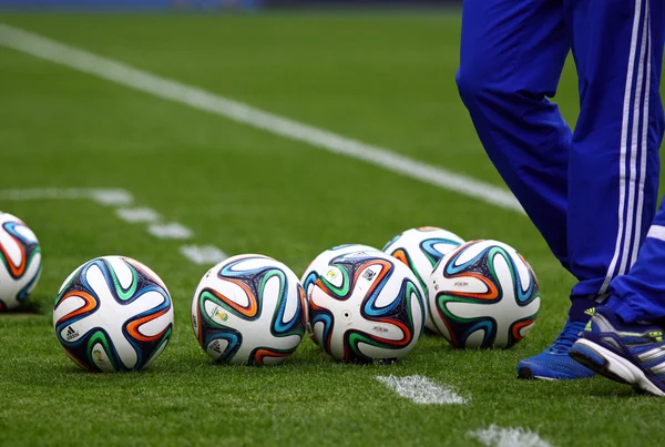 Balones oficiales de la Copa Mundial FIFA 2014 (Brazuca ) — Foto de Stock