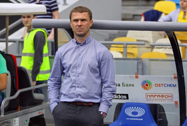 FC Dynamo Kiev manager Serhiy Rebrov - Stock-foto