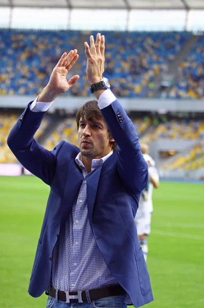 Goleiro oleksandr shovkovskyi de dínamo kyiv — Fotografia de Stock