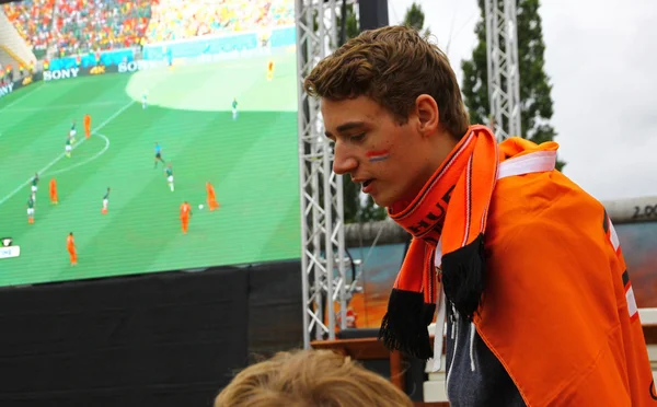 Nederländerna fotboll team fans — Stockfoto