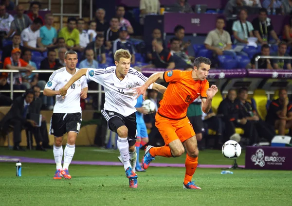 UEFA euro 2012 παιχνίδι Ολλανδία vs Γερμανία — Φωτογραφία Αρχείου