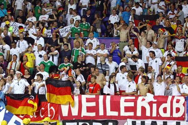 UEFA EURO 2012 juego Países Bajos vs Alemania — Foto de Stock