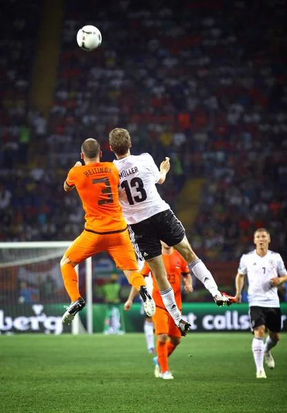 UEFA euro 2012 oyun Hollanda vs Almanya — Stok fotoğraf