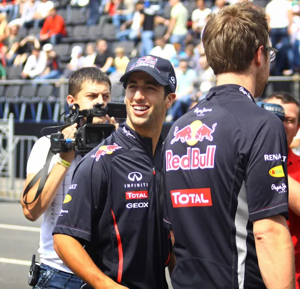 Illesztőprogram daniel ricciardo a red bull racing csapat — Stock Fotó