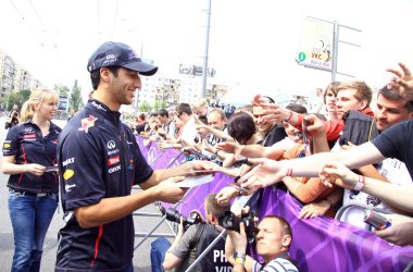 Formula 1 driver Daniel Ricciardo of Red Bull Racing Team clipart