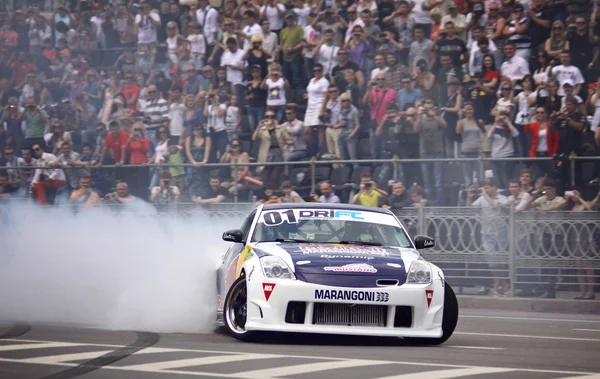 Red Bull Champions Parade on the streets of Kyiv — Stock Photo, Image