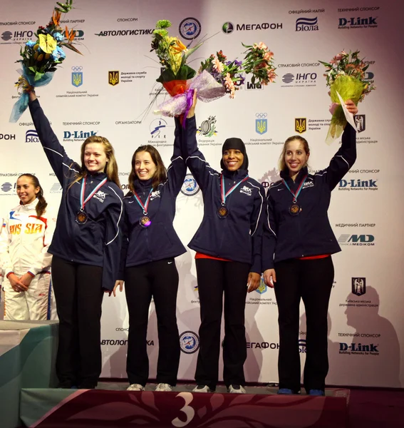 USA National Sabre Team – stockfoto