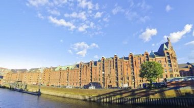 Speicherstadt hamburg city, Almanya bölgesinde kanal