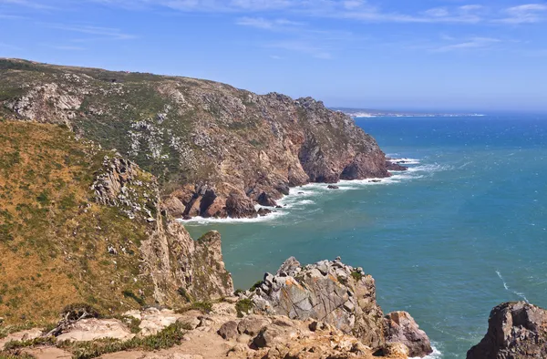 Cabo da roca - punkt najbardziej zachodniej Europy, Portugalia — Zdjęcie stockowe