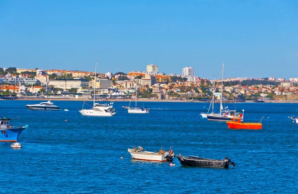 Fishing Boats Bay Cascais Lisbon Portugal Cascais Municipality Lisbon District — Stock Photo, Image