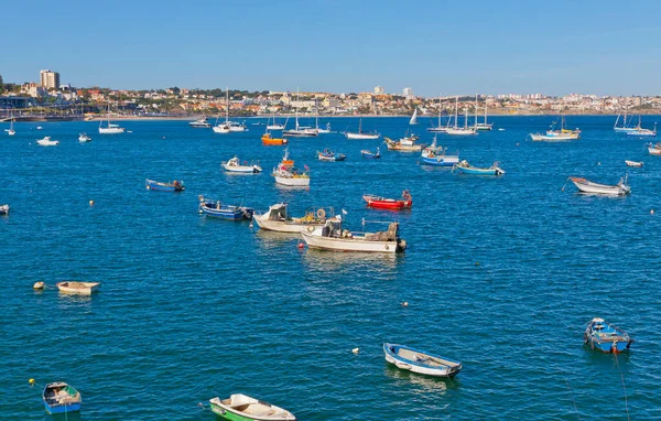 Barcos Pesqueros Bahía Cascais Lisboa Portugal Cascais Municipio Del Distrito — Foto de Stock