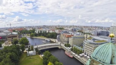 berlin City, Almanya spree Nehri'nin havadan görünümü