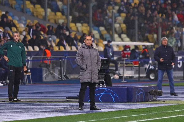 Kyiv Ukraine Νοεμβρίου 2021 Προπονητής Σέργκι Μπαρζουάν Από Βαρκελώνη Κοιτάζει — Φωτογραφία Αρχείου