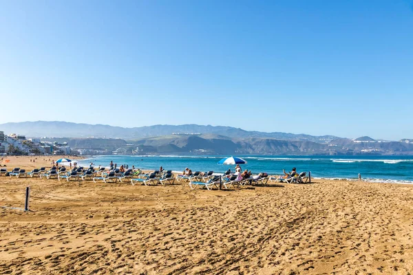 Plage Las Canteras Playa Las Canteras Las Palmas Gran Canaria — Photo