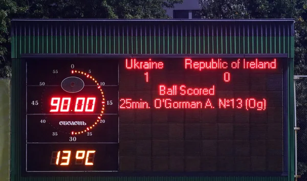 Kyiv Ukraine October 2020 Final Score Uefa Womens Euro 2022 — Stockfoto