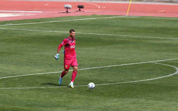 Uzhhorod Ukrayna Ağustos 2022 Metalist Harkiv Kalecisi Oleksandr Rybka Uzhhorod — Stok fotoğraf