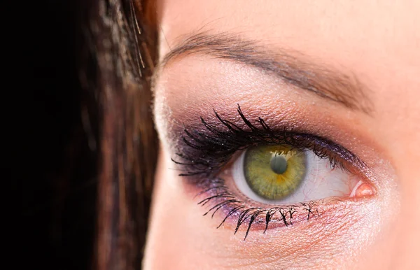 Women's eye macro — Stock Photo, Image