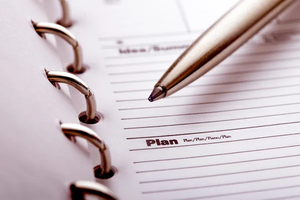 Plan organizer — Stock Photo, Image