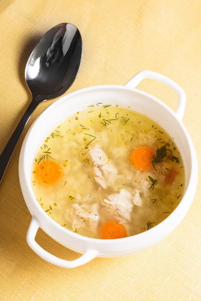 Caldo de galinha — Fotografia de Stock