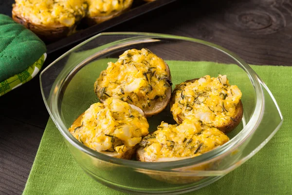 Stuffed baked potato — Stock Photo, Image