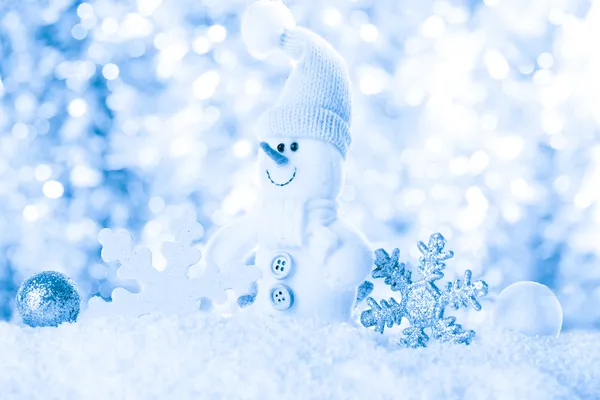 Snow and bokeh — Stock Photo, Image
