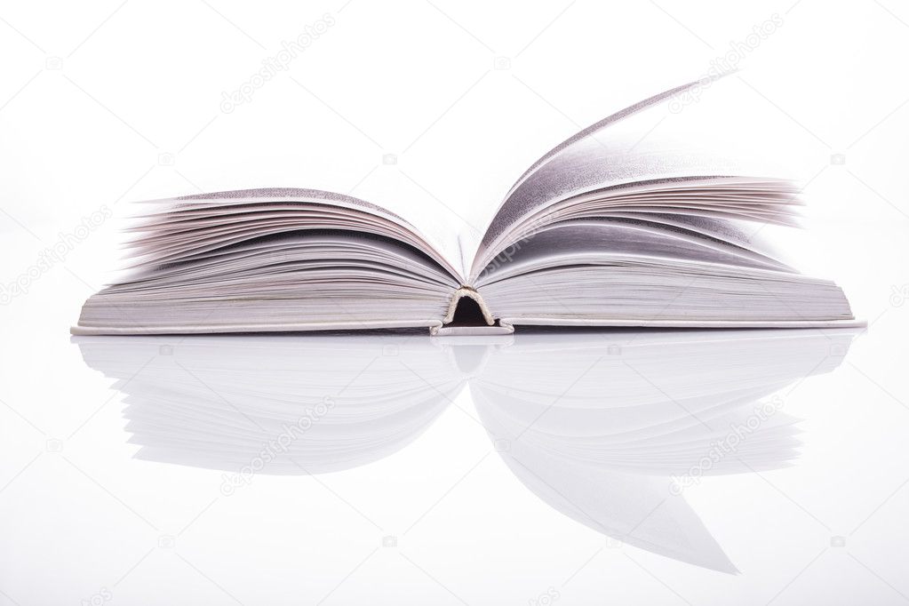 White open book