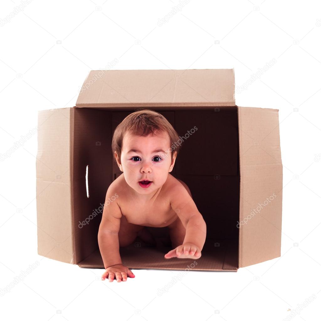Baby and the box