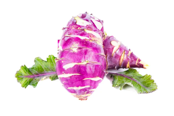 Kohlrabi isolato — Foto Stock