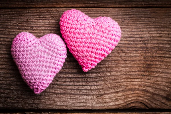 Crochet corazones encantadores —  Fotos de Stock