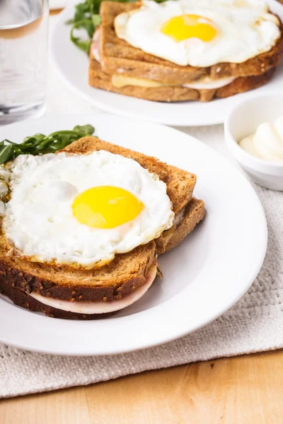 Croque madame — Stockfoto