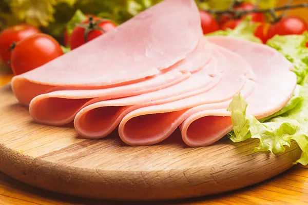 Ham slices — Stock Photo, Image