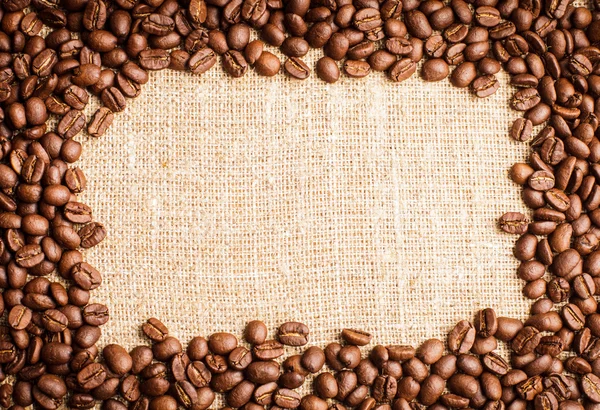 Kaffebönor ram — Stockfoto