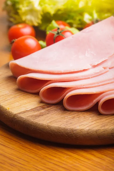 Ham slices — Stock Photo, Image