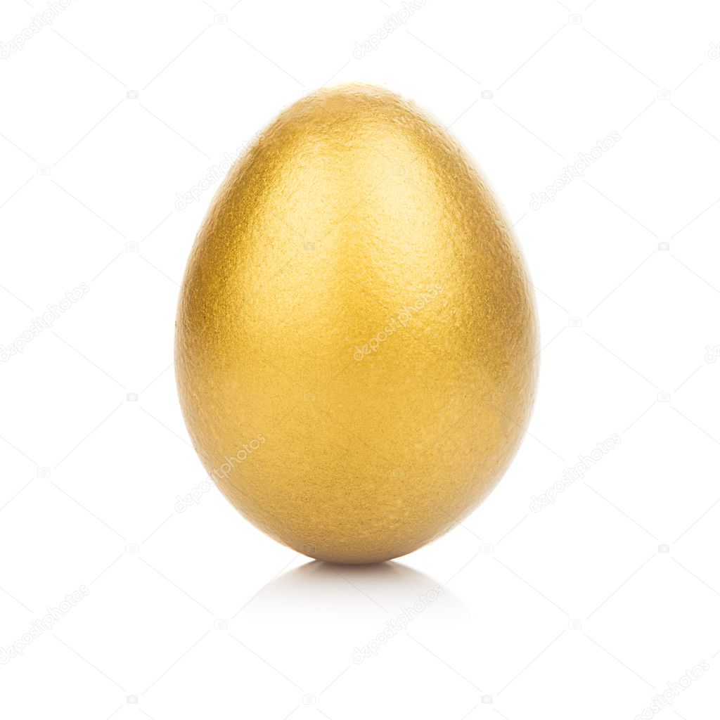 golden egg isolated