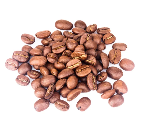 Koffie bonen geïsoleerd — Stockfoto