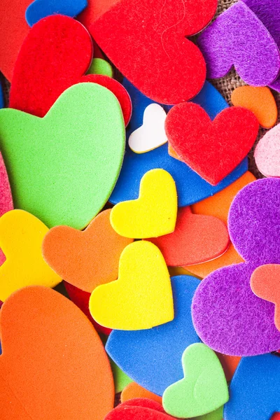 Renkli Kalpler — Stok fotoğraf
