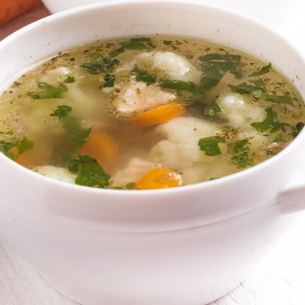 Суп з овочами — стокове фото