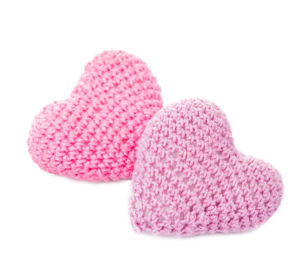 Crochet corazones encantadores — Foto de Stock
