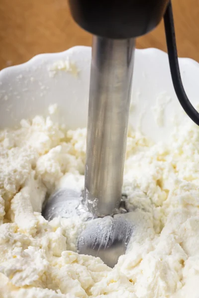 Blender in curd — Stock Photo, Image