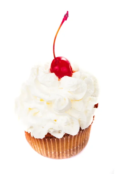 Cupcake op wit — Stockfoto