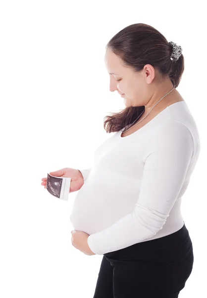 Ultra-som foto gravidez — Fotografia de Stock