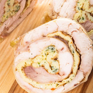 tavuk rulo ile omlet