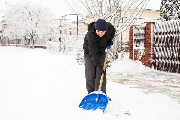 Remoção de neve — Fotografia de Stock