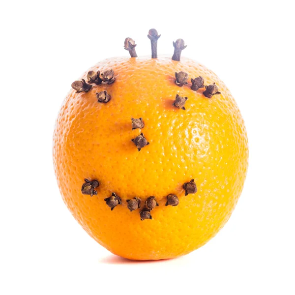 Christmas orange face — Stock Photo, Image