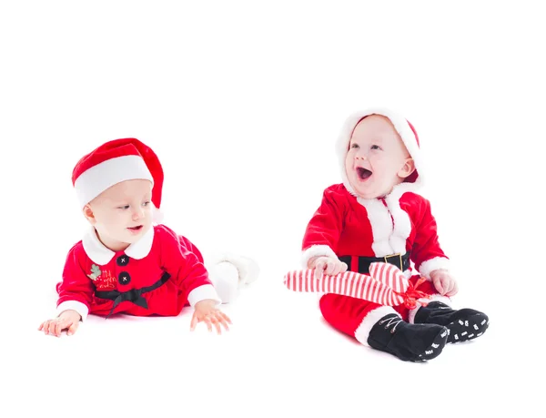 Santa babies — Stock Photo, Image