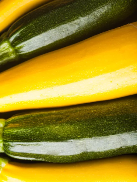 Yellow and green zucchini